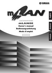 Yamaha mLAN8E Bedienungsanleitung