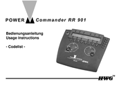 HWG POWER Commander RR 901 Bedienungsanleitung
