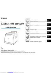 Canon Laser shot LBP5000 Handbuch