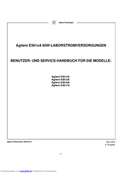 Agilent Technologies E3615A Benutzerhandbuch