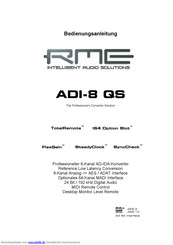 RME Audio ADI-8 QS Bedienungsanleitung