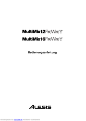 Alesis MultiMix16FireWire Bedienungsanleitung