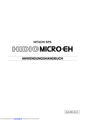 Hitachi HIDICMICRO-EH Handbuch