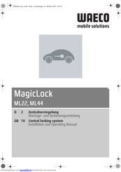 Waeco MagicLock ML22 Bedienungsanleitung