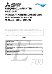 Mitsumi electronic FR-E700SC Installationsanleitung