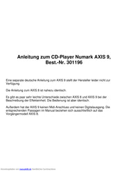 Numark AXIS 8 Bedienungsanleitung