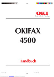 Oki OKIFAX 4500 Handbuch