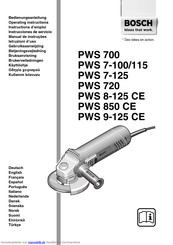 Bosch PWS 8-125 CE Bedienungsanleitung