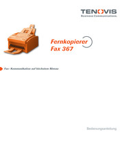 Tenovis Fax 367 Bedienungsanleitung