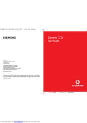 Siemens C72V Benutzerhandbuch