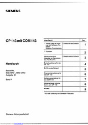 Siemens CP 143 Handbuch