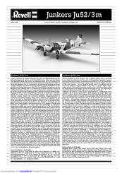 REVELL Junkers Ju52 3m Handbuch