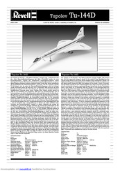 REVELL Tupolev TuU-144D Handbuch