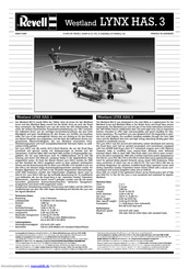 REVELL Westland Lynx HAS.3 Handbuch