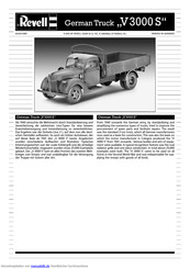REVELL German Truck V3000S Handbuch