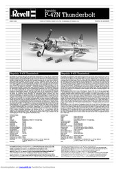 REVELL Republic P-47N Thunderbolt Handbuch