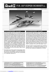 REVELL F/A-18F SUPER HORNET / twin seater Handbuch