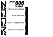 Zoom 606 guitar Bedienungsanleitung