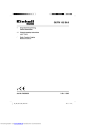 EINHELL Expert GE-TM 102 B&S Originalbetriebsanleitung