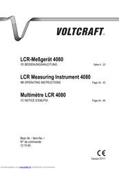 VOLTCRAFT LCR 4080 Bedienungsanleitung