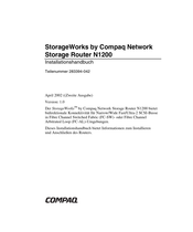 Compaq StorageWorks Network Storage Router N1200 Installationshandbuch