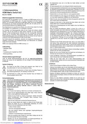 Speaka Professional HDMI Matrix Switch 6x2 Bedienungsanleitung