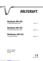 VOLTCRAFT MS-12/2 Bedienungsanleitung