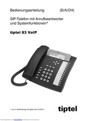 Tiptel 83 VoIP Bedienungsanleitung