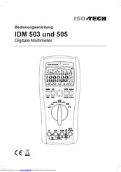 Iso-Tech IDM 505 Bedienungsanleitung