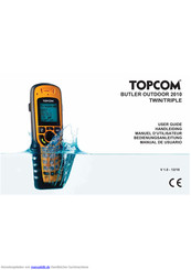 Topcom BUTLER OUTDOOR 2010 TRIPLE Bedienungsanleitung