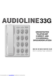 Audioline 33G Bedienungsanleitung