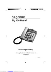 Hagenuk Big 100 Notruf Bedienungsanleitung