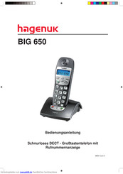 Hagenuk BIG 650 Bedienungsanleitung