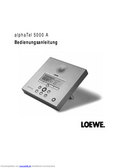 Loewe alphatel 5000 a Bedienungsanleitung