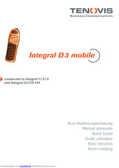 Tenovis Integral D3 mobile Bedienungsanleitung