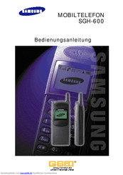 Samsung SGH-600 Bedienungsanleitung