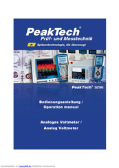 PeakTech 3296 Bedienungsanleitung