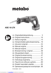 Metabo ASE 18 LTX Originalbetriebsanleitung