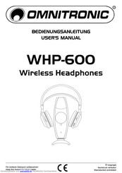Omnitronic WHP-600 Bedienungsanleitung
