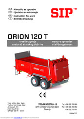 SIP ORION 120 T Betriebsanleitung