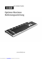 Art. Lebedev Optimus Maximus Bedienungsanleitung