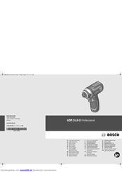 Bosch GDR 10,8-LI Professional Originalbetriebsanleitung