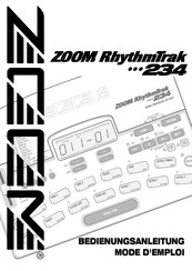 Zoom RhythmTrak 234 Bedienungsanleitung
