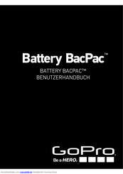 GoPro LCD BacPac Benutzerhandbuch