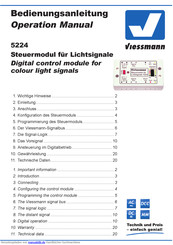 Viessmann 5224 Bedienungsanleitung