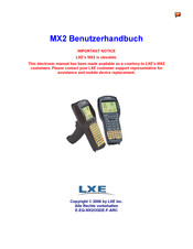 LXE MX2 Benutzerhandbuch