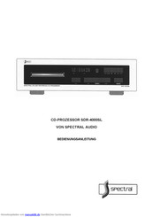 Spectral SDR-4000SL Bedienungsanleitung