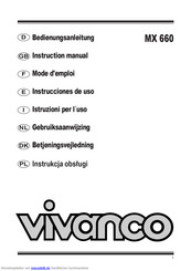 Vivanco MX 660 Bedienungsanleitung