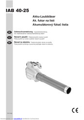 IKRA Mogatec IAB 40-25 Gebrauchsanweisung