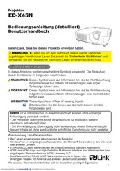 Hitachi ED-X45N Benutzerhandbuch